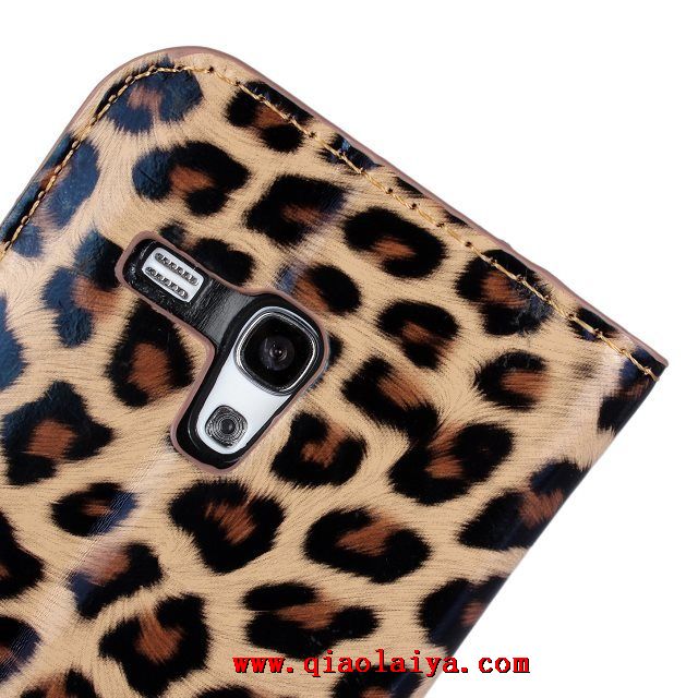 Samsung Galaxy S3 mini téléphone coque étui en cuir i8190 Leopard