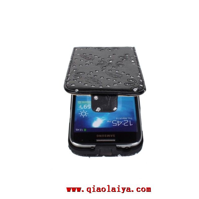 Samsung Galaxy S4 Mini I9190 coque d'érable téléphone portable rhinestone housse