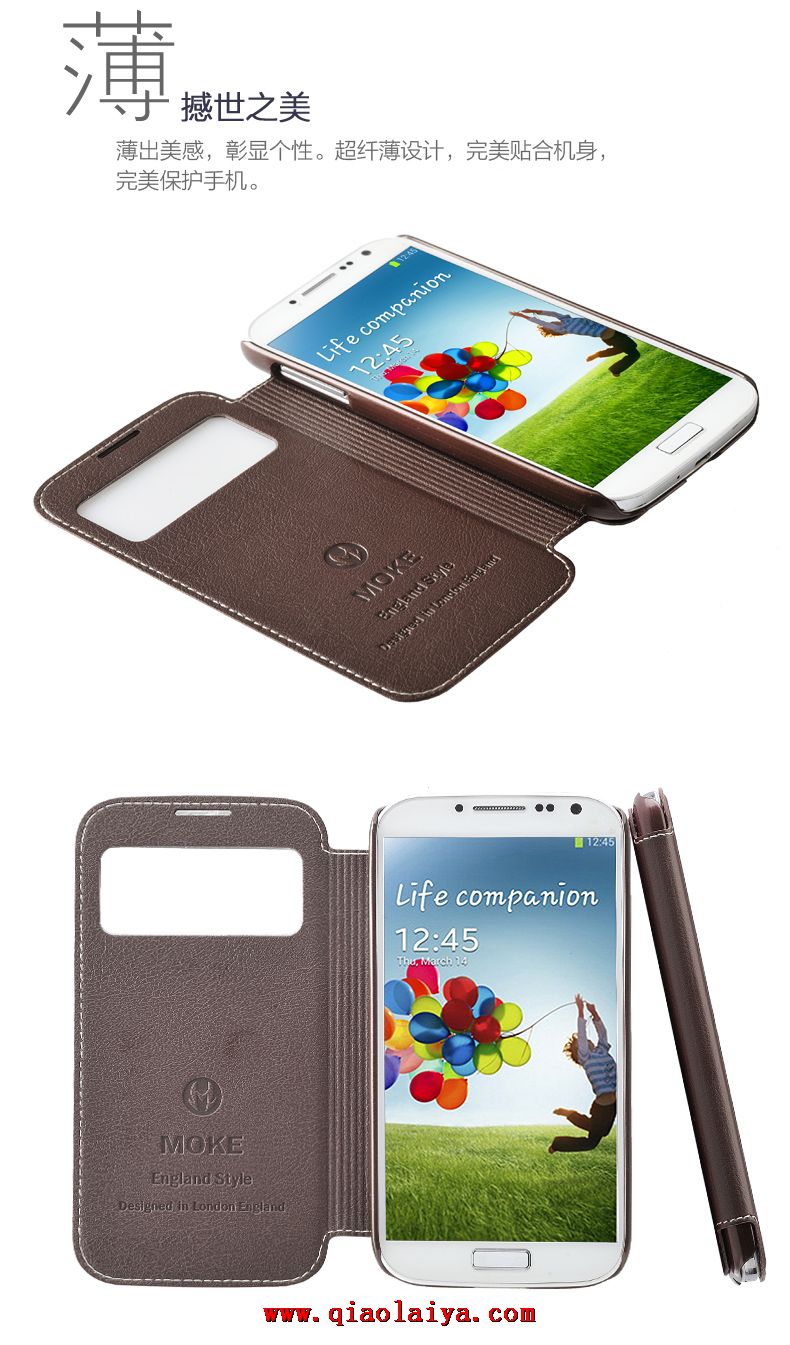 Samsung Galaxy S4 ensembles pur cas de téléphone portable smartphone i9500 de support étui