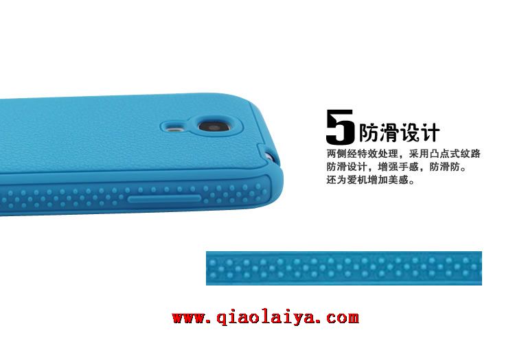 Samsung I9190 coque de téléphone portable rose Galaxy S4 Mini-dérapant étui en silicone