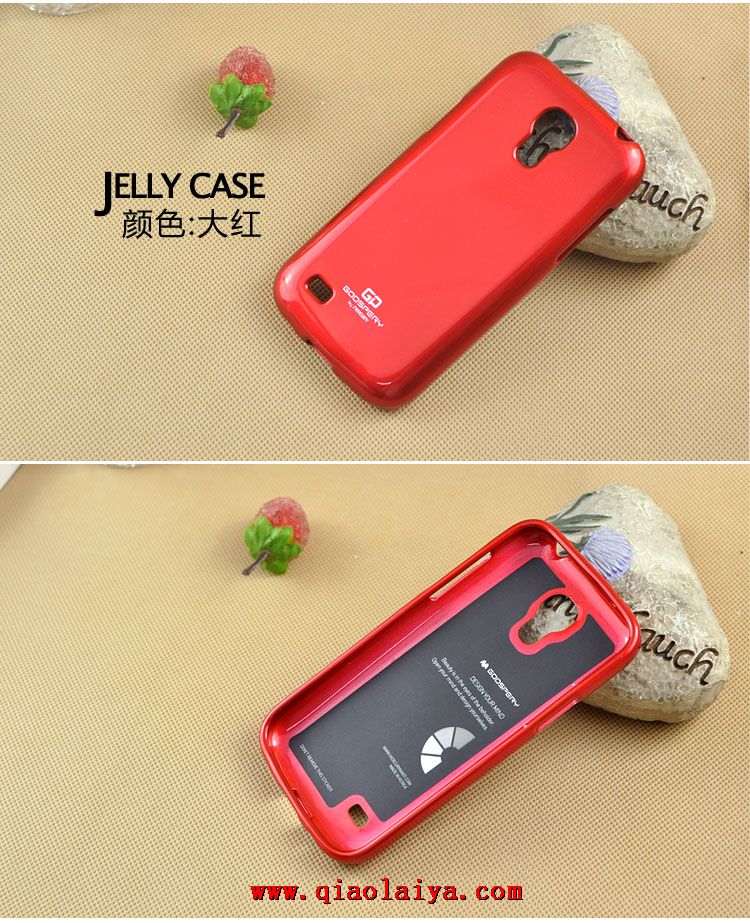 Samsung i9295 housse de silicone lisse téléphone portable Galaxy S4 coque Active couleur rose