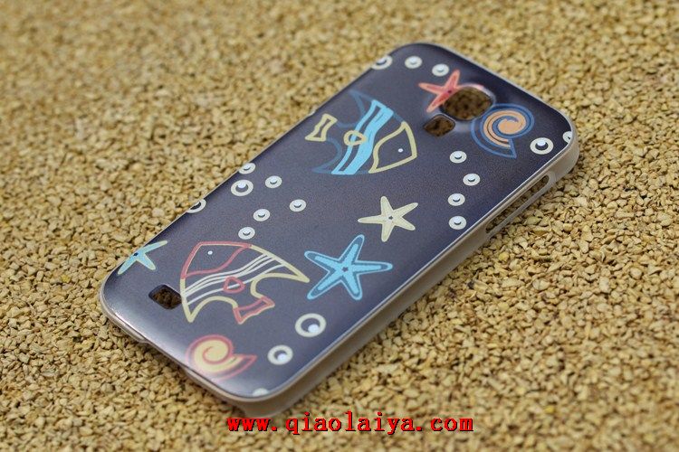 Samsung i9500 Galaxy S4 coquille de téléphone peint coque de protection transparente simple