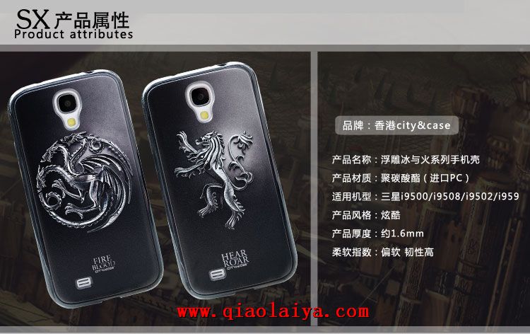 Samsung i9500 Galaxy S4 shell téléphone noir ensembles de silicone soft shell de téléphonie mobile