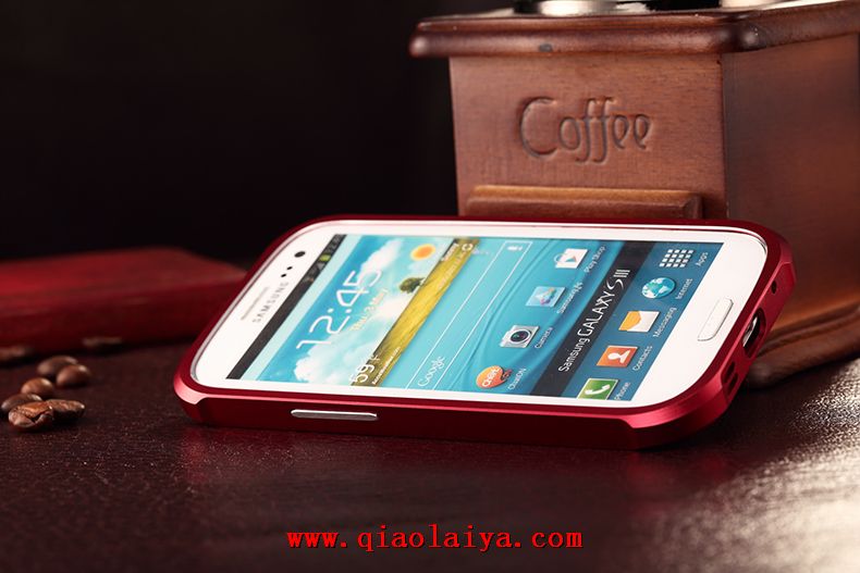 Samsung téléphone portable i9300 de cas de protection en métal Galaxy S3 manches trois de téléphone anti-mobile
