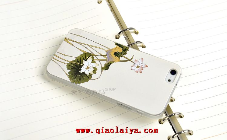 Slim iPhone5 peint reliefs téléphone mobile coque protection iPhone5s housse