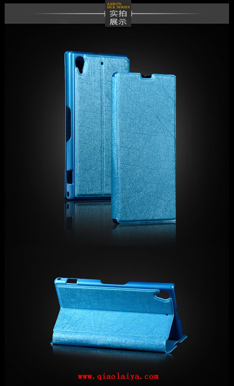 Sony L39t Ya Lunsi tissu coque Coquille Mobile xperia Z1 l39u kaki en cuir rose bleue