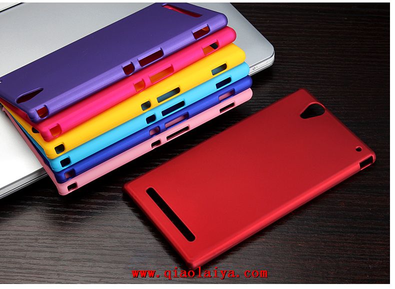 Sony Xperia Ultra t2 téléphone rouge coque XM50h mat enveloppe de coquille de protection