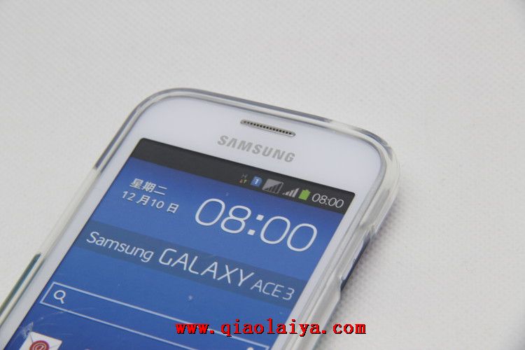 Transparent Samsung Galaxy Ace 3 silicone Coque de protection housse