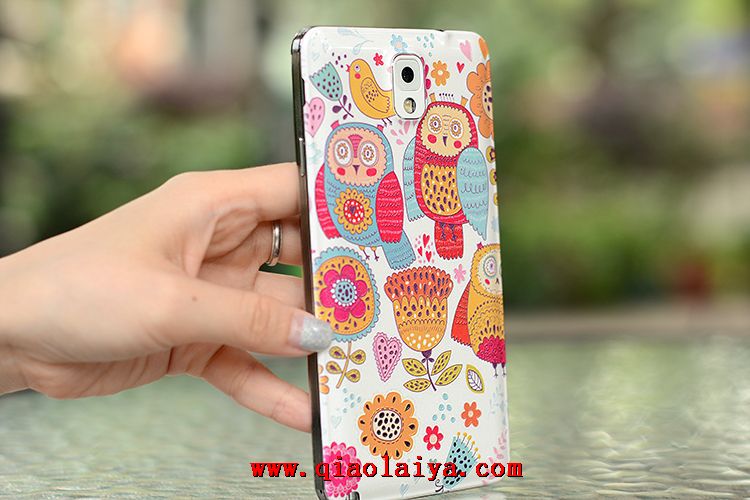 coque de téléphone portable rouge Samsung Galaxy Note 3 personnalisé Manchon en plastique dur transparent N900F