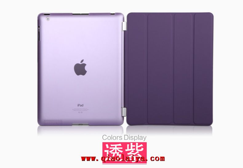 iPad 2 Couverture pur iPad 4 rouge noir violet bleu de protection coque de manchon
