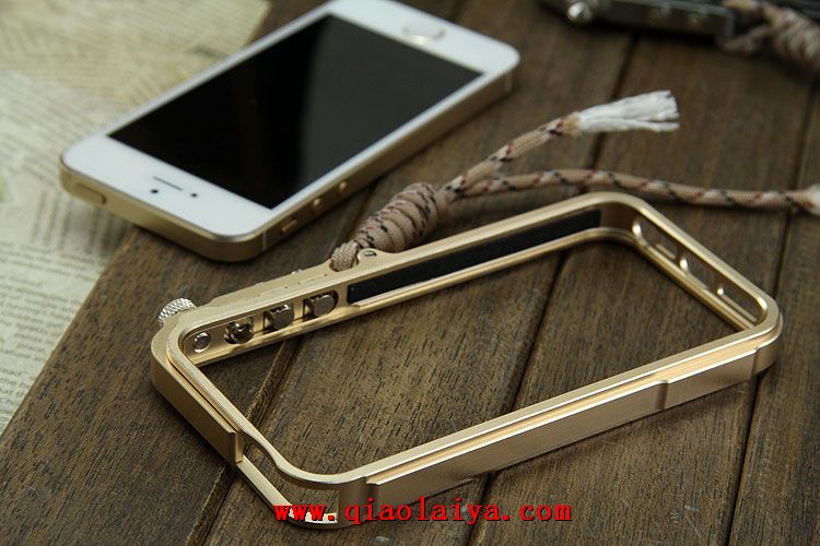 iPhone 5S cadre en métal de coque téléphone portable housse or
