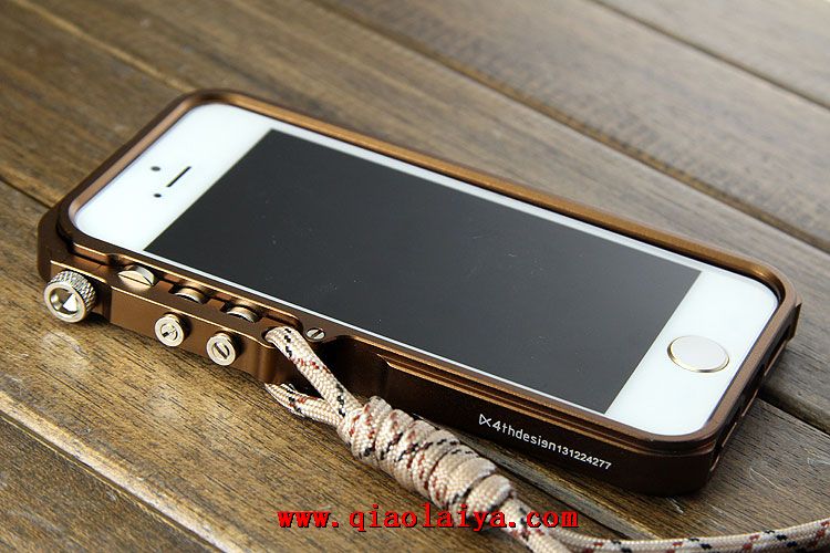 iPhone 5S cadre en métal de coque téléphone portable housse or