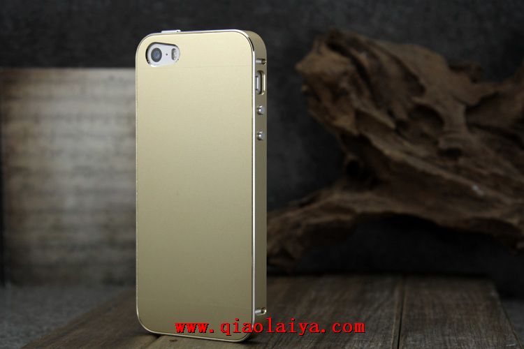 iPhone 5S cadre métallique étui de téléphone Apple housse de téléphone verre