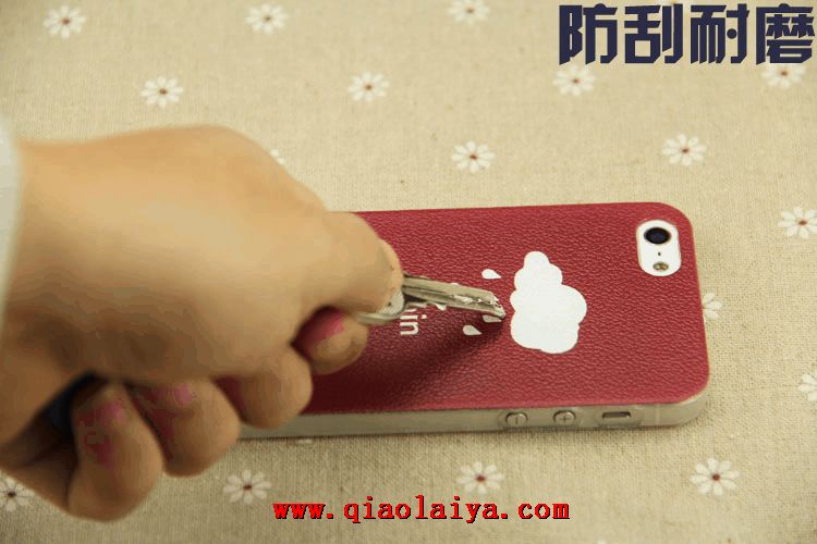 iPhone 5S transparent coque ultra-mince téléphone portable protection contre les intempéries de dessin animé de douille