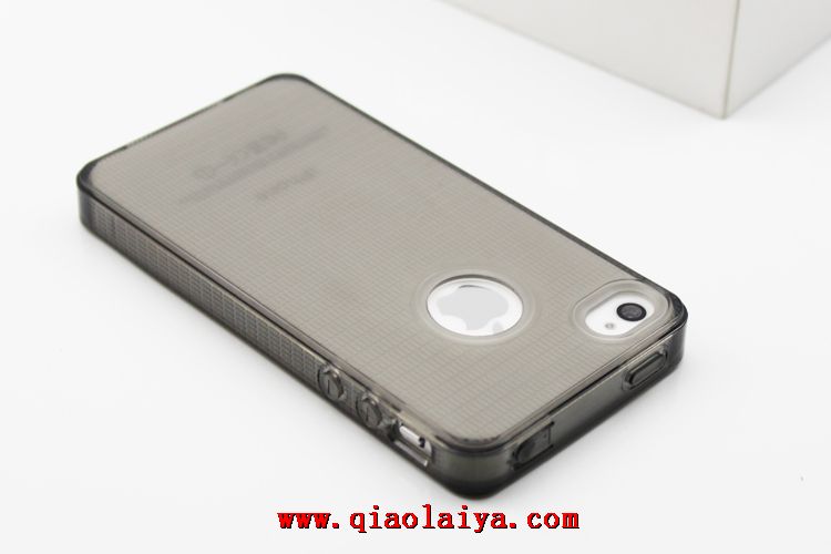 iPhone4S téléphone coque silicone à carapace molle couvercle de protection contre la poussière