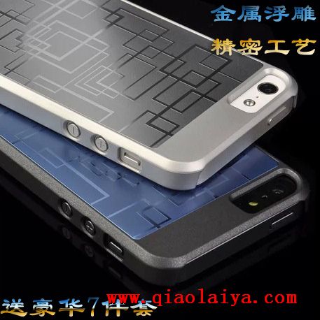 coque téléphone d'Apple 5 mobile de luxe en métal 5s iPhone ensembles de téléphone mince vente chaude en ligne