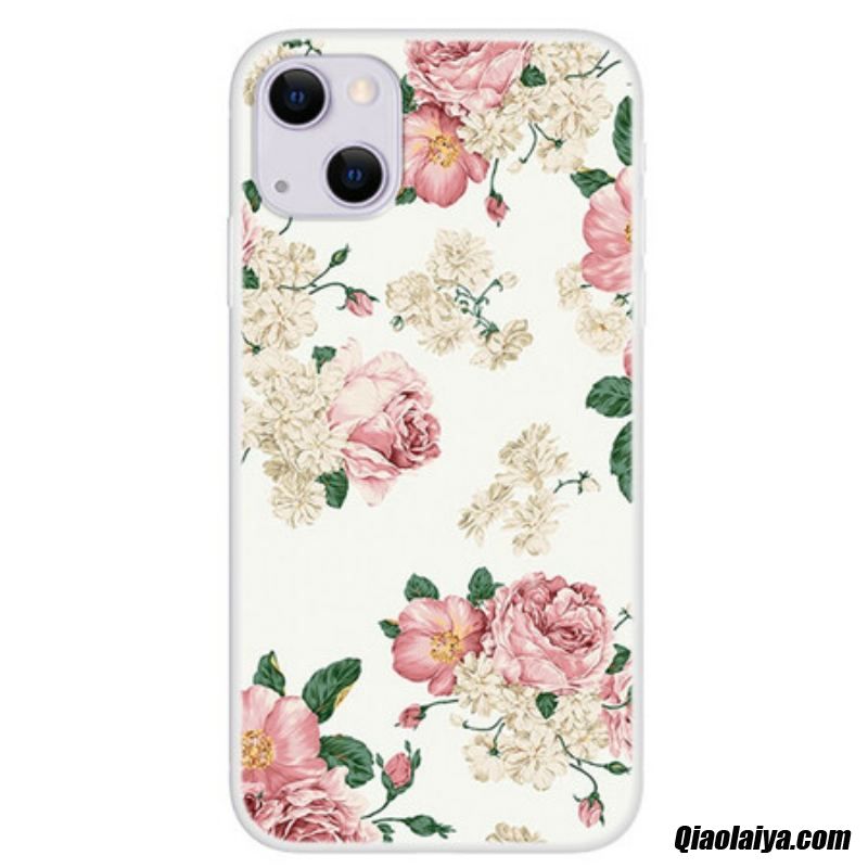 Coque Iphone 13 Mini Fleurs Liberty