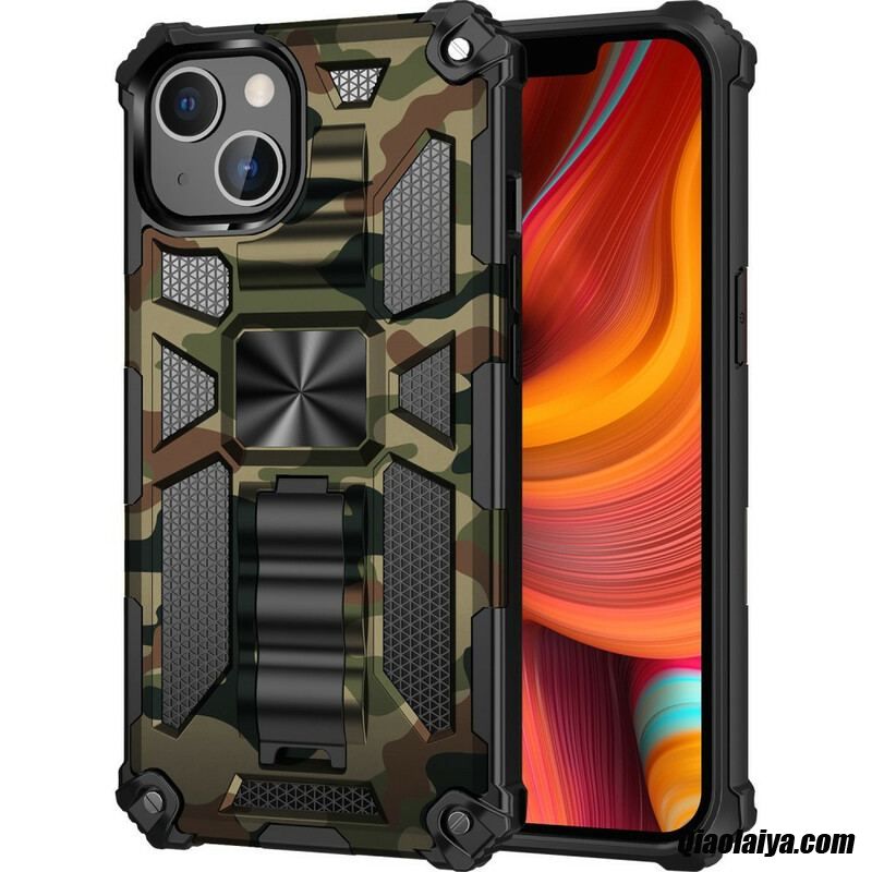 Coque Iphone 13 Pro Camouflage Support Amovible