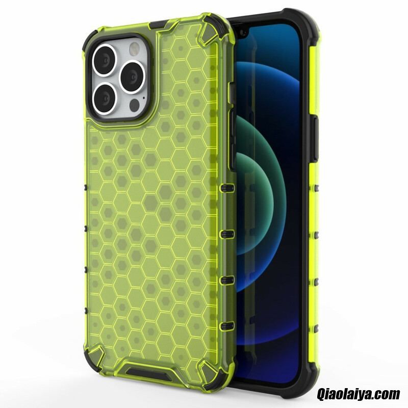Coque Iphone 13 Pro Max Style Nid D'abeille