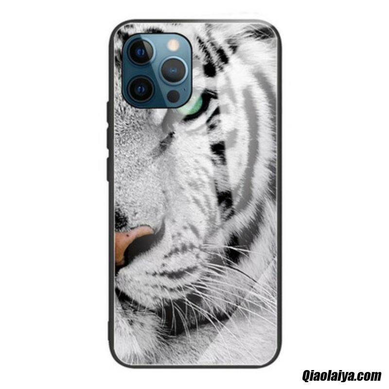 Coque Iphone 13 Pro Verre Trempé Tigre