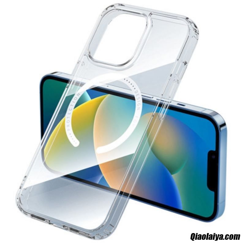 Coque Iphone 14 Plus Transparente Compatible Magsafe Rook