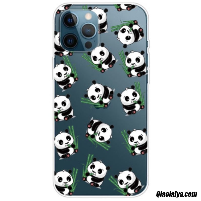 Coque Iphone 14 Pro Transparente Petits Pandas