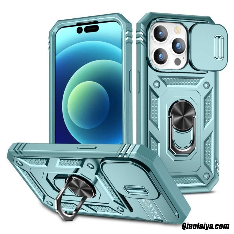 Coque Iphone 14 Pro Ultra Résistante Multi-fonctionnelle Bicolore