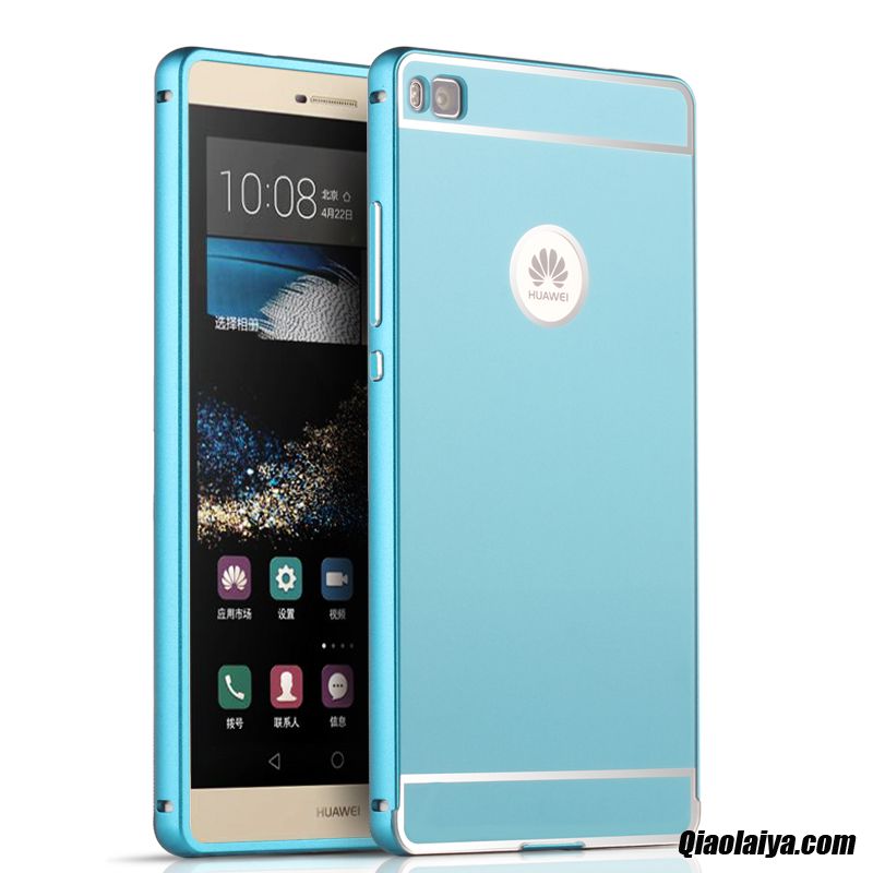 Coque Pour Huawei P8, Vente Portable Bleu, Prix Smartphone Huawei P8 Plastique Et Fibre De Carbone