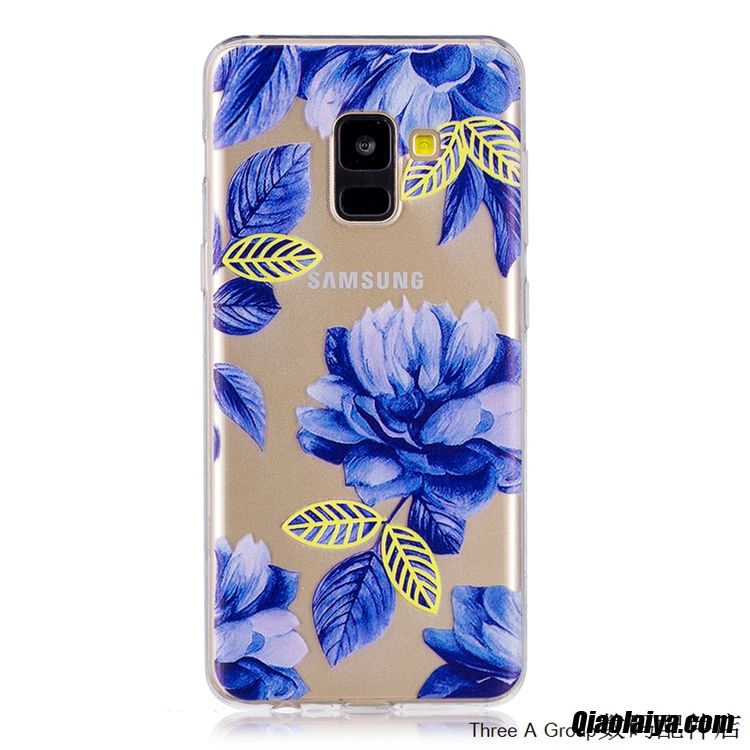 Coque Pour Samsung Galaxy A8 2018, Etui Coque Pour Téléphone Or, Housse Protection Pour Samsung Galaxy A8 2018 Cuirgrain De Manchon De Protection