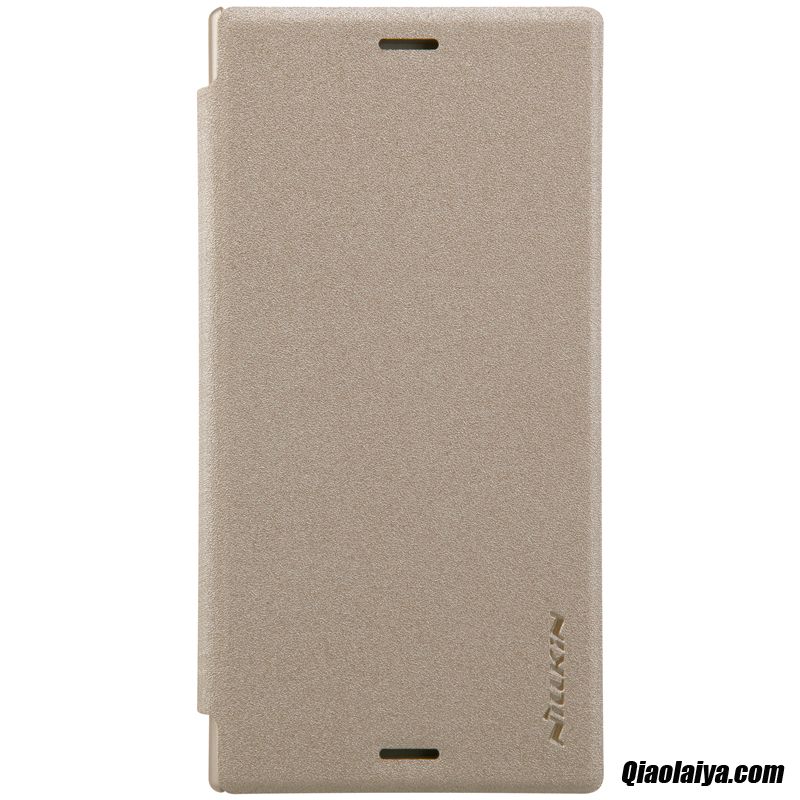 Coque Pour Sony Xperia X Compact, Coque Pour Sony Xperia Le Système De Velours, Etui Accessoires Téléphone Portable Saumon