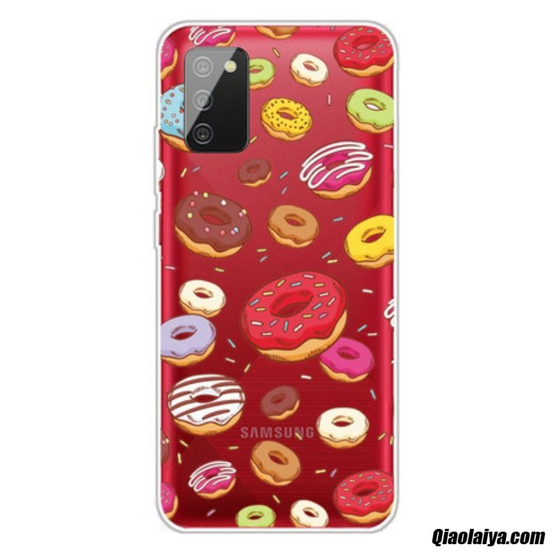 Coque Samsung Galaxy A02s Love Donuts