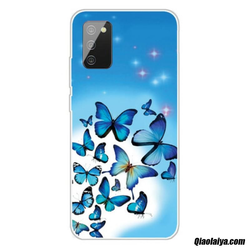 Coque Samsung Galaxy A02s Papillons Papillons