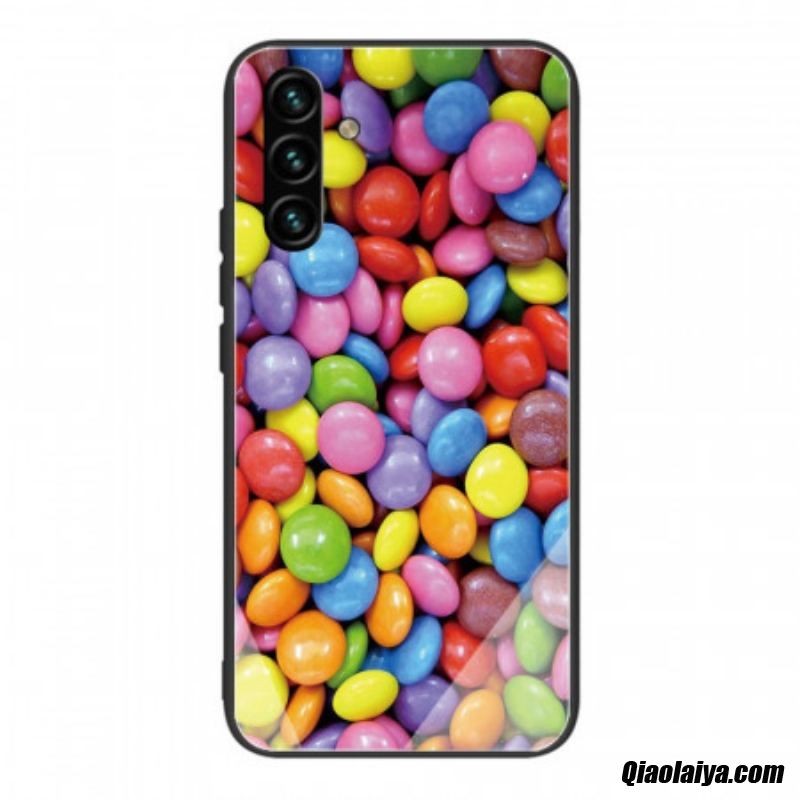 Coque Samsung Galaxy A13 5g / A04s Verre Trempé Bonbons