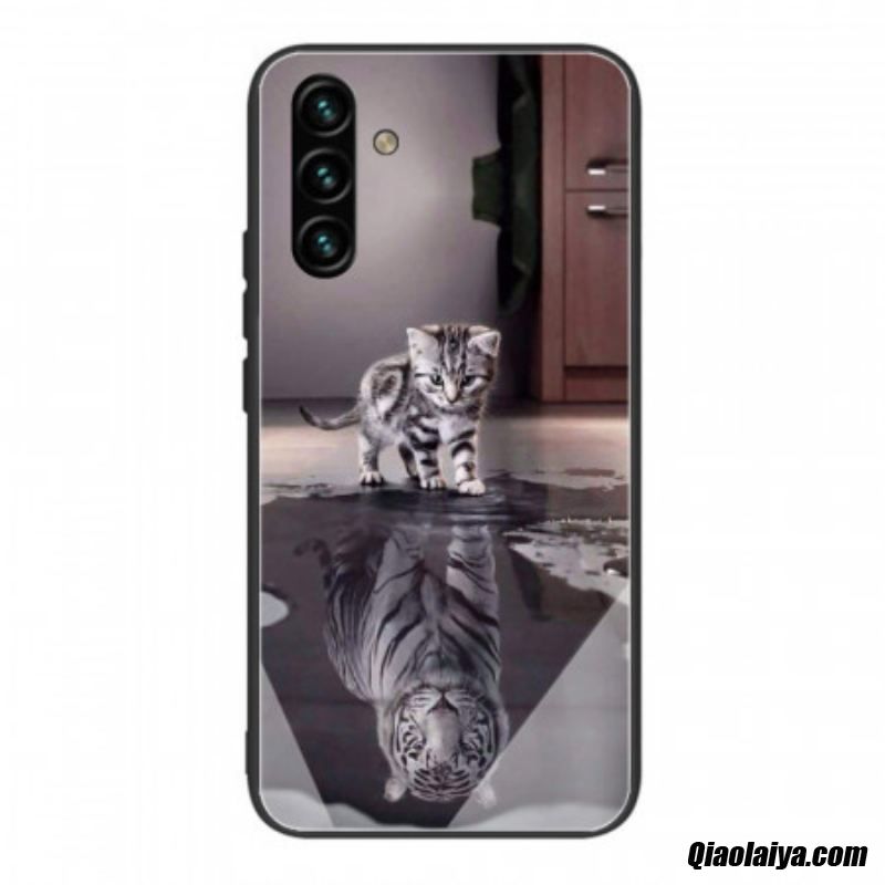 Coque Samsung Galaxy A13 5g / A04s Verre Trempé Ernest Le Tigre