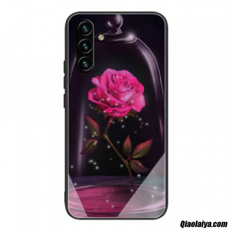 Coque Samsung Galaxy A13 5g / A04s Verre Trempé Rose Magique