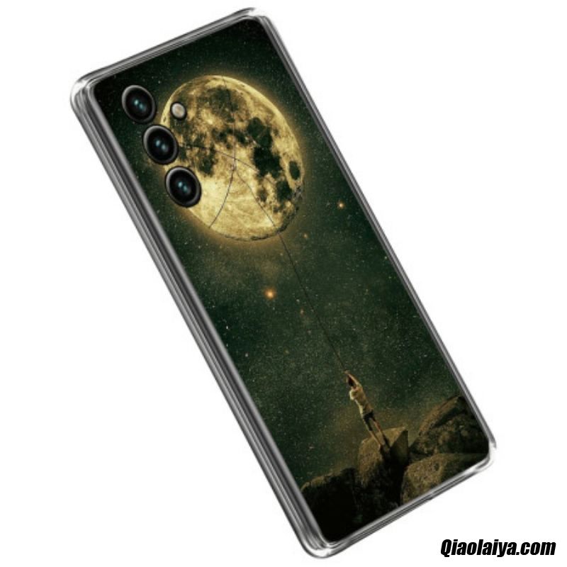 Coque Samsung Galaxy A14 5g / A14 Flexible Homme À La Lune