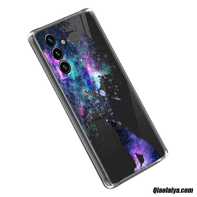 Coque Samsung Galaxy A14 5g / A14 Transparente Loup Sauvage