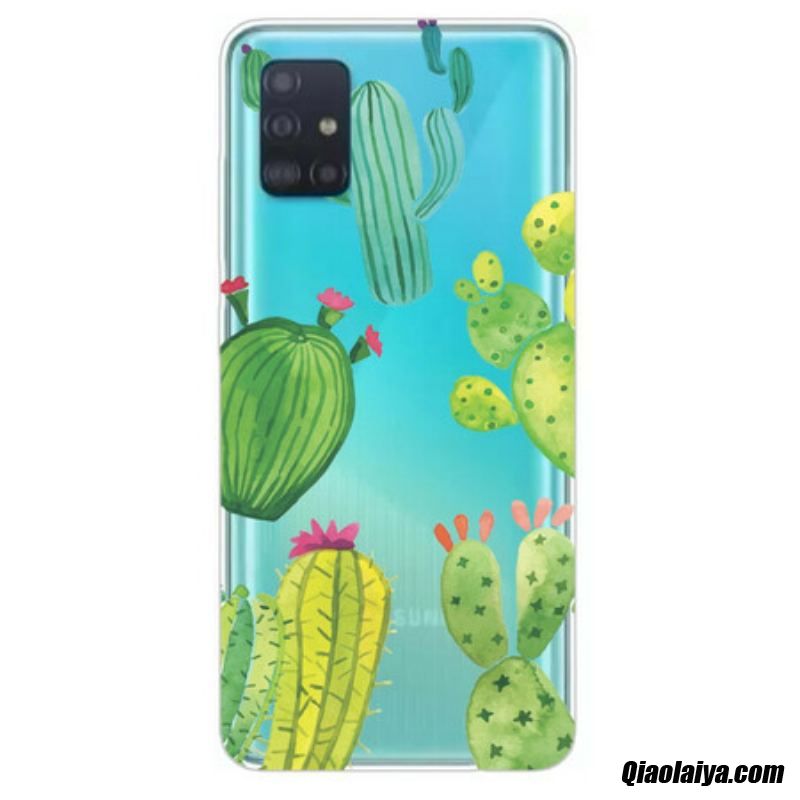 Coque Samsung Galaxy A31 Cactus Aquarelle