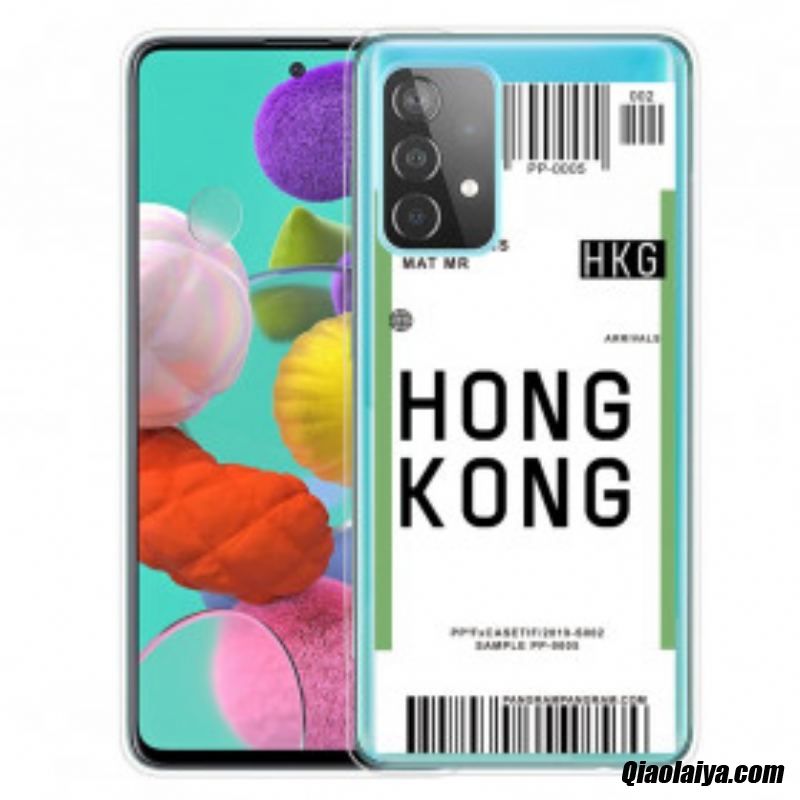 Coque Samsung Galaxy A32 4g Boarding Pass To Hong Kong