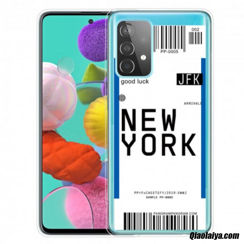 Coque Samsung Galaxy A32 4g Boarding Pass To New York