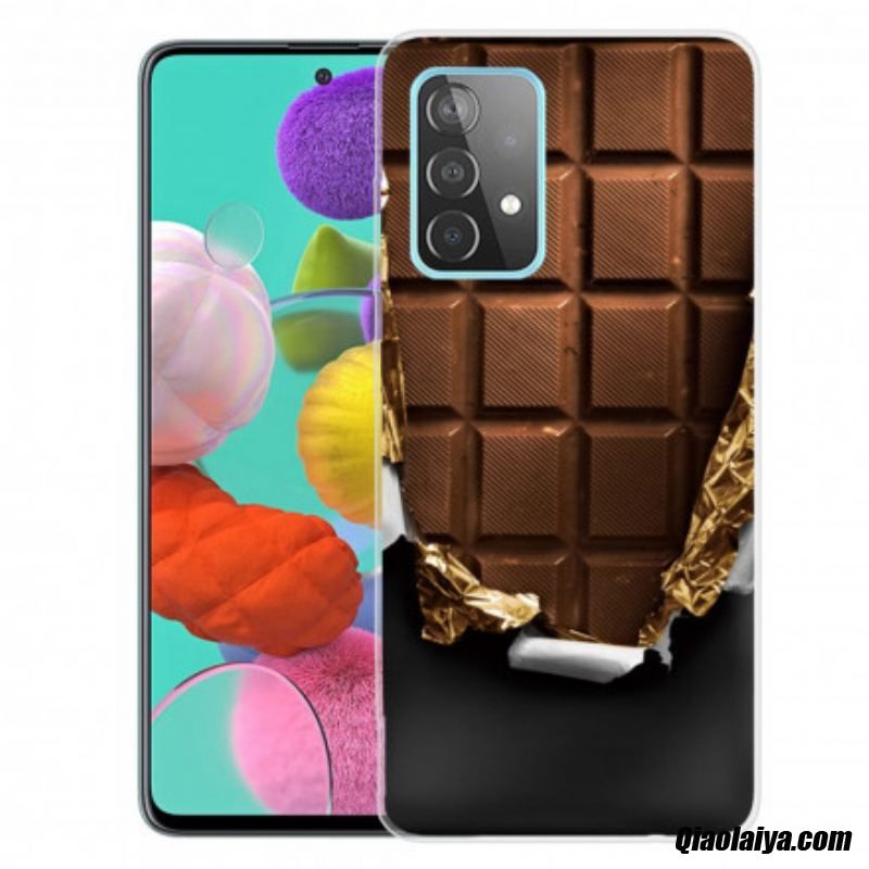 Coque Samsung Galaxy A32 4g Flexible Chocolat