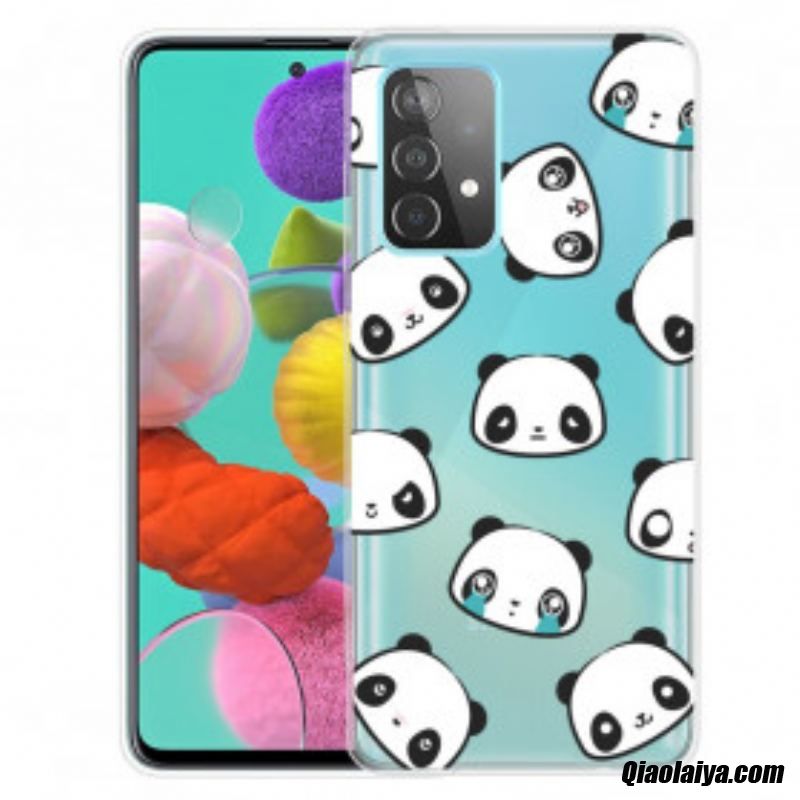 Coque Samsung Galaxy A32 4g Pandas Sentimentaux