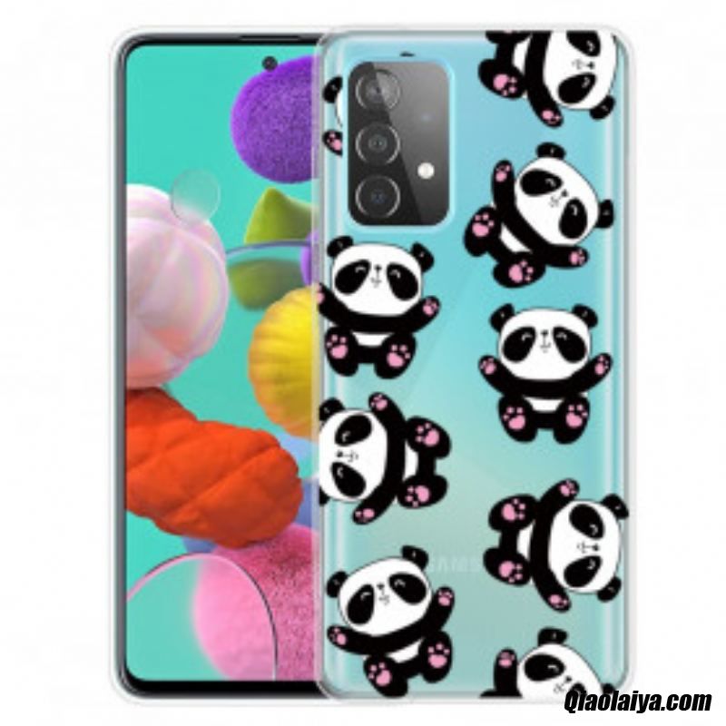 Coque Samsung Galaxy A32 4g Top Pandas Fun