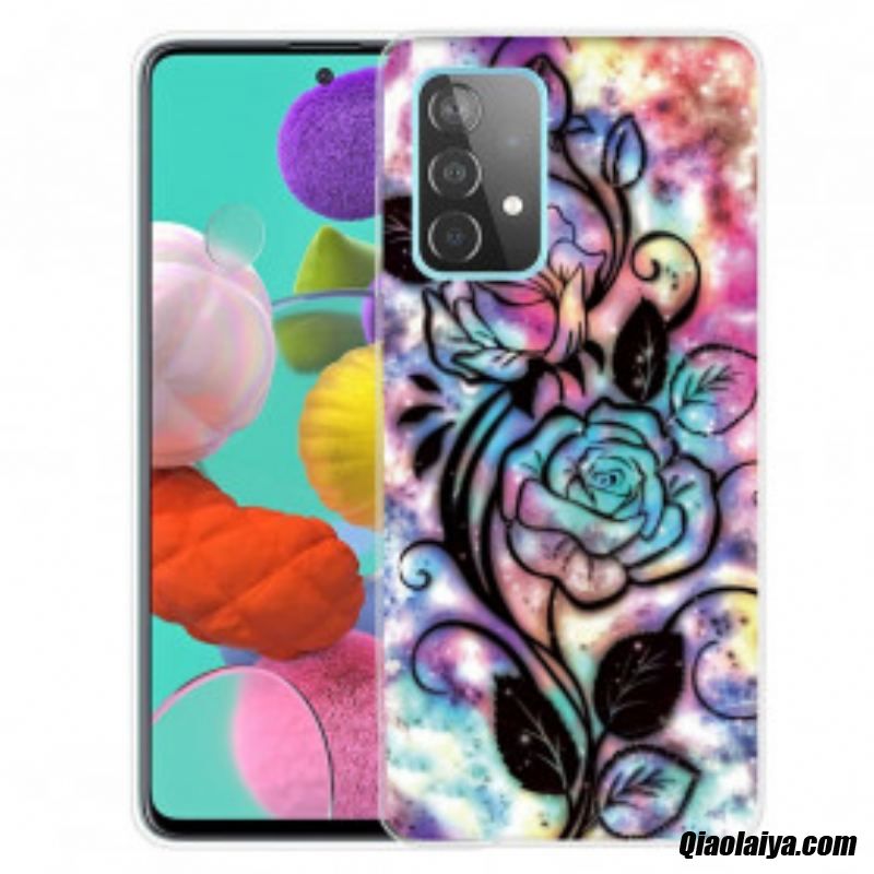 Coque Samsung Galaxy A32 5g Fleur Graphique