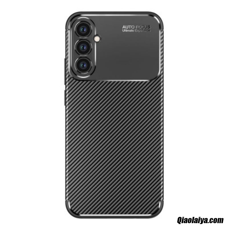Coque Samsung Galaxy A34 5g Fibre Carbone Flexible