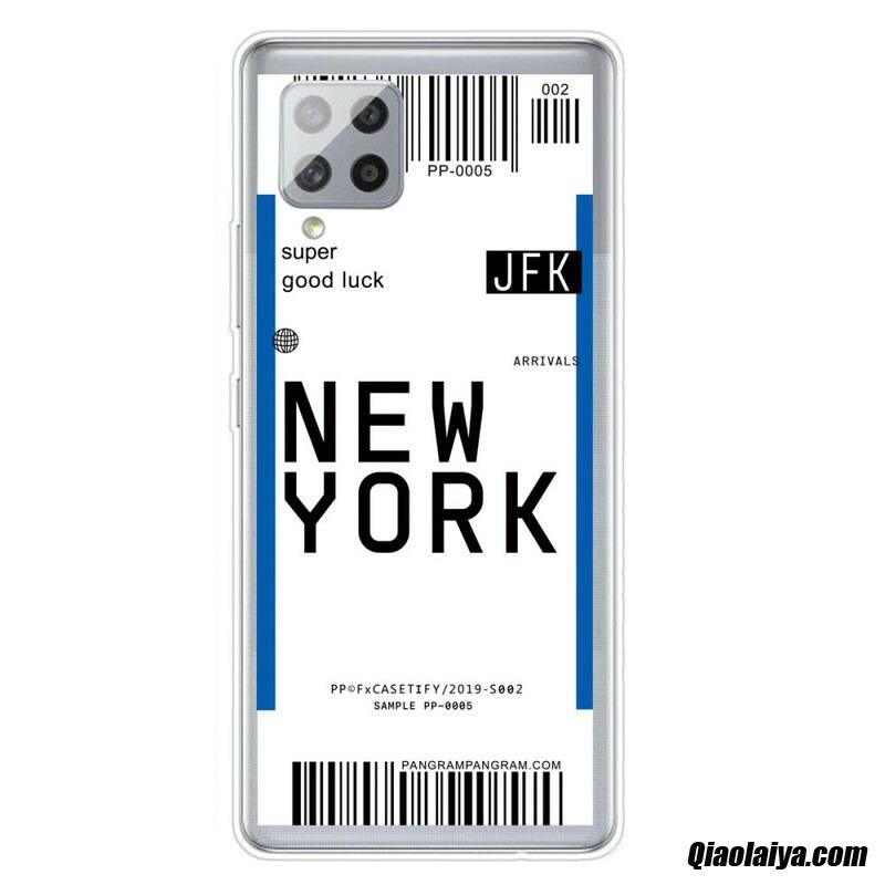 Coque Samsung Galaxy A42 5g Boarding Pass To New York