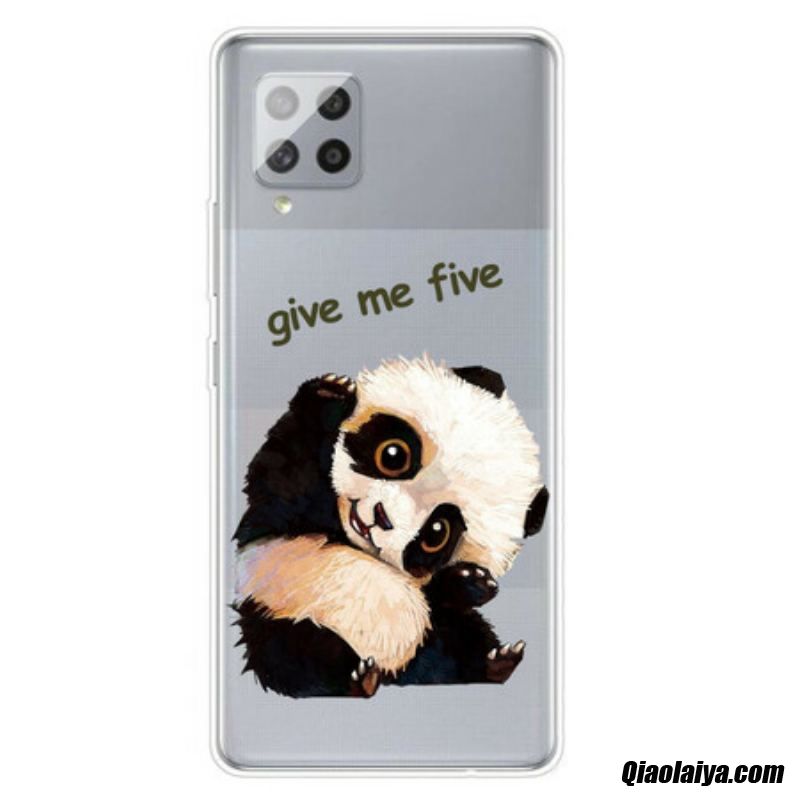 Coque Samsung Galaxy A42 5g Transparente Panda Give Me Five