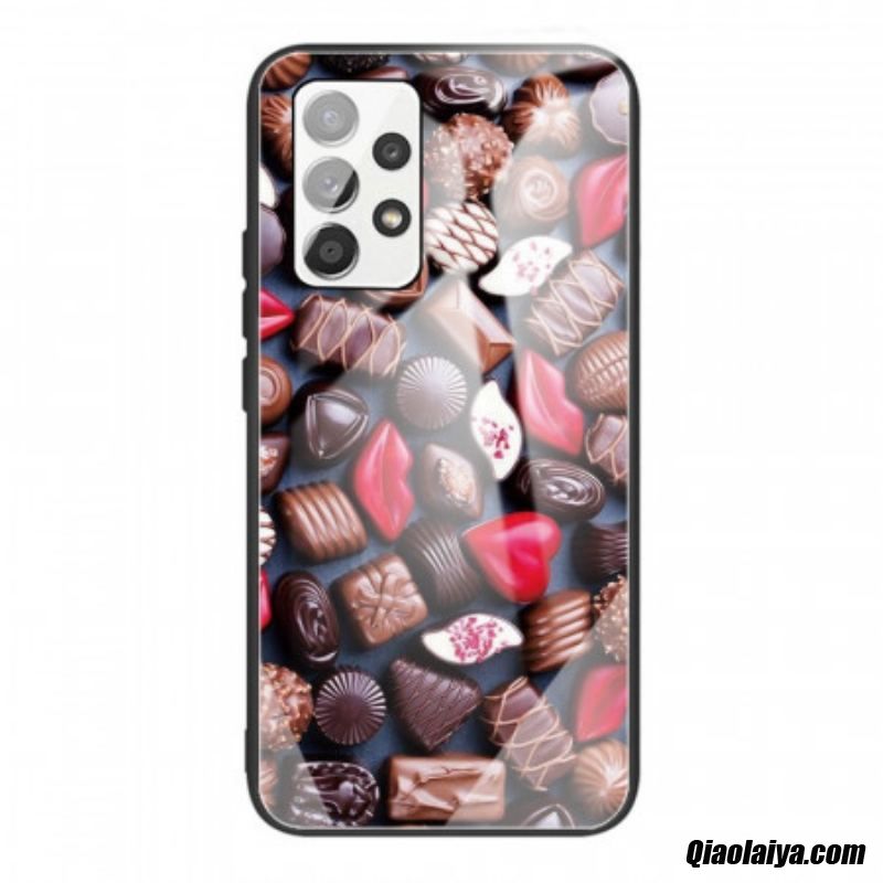 Coque Samsung Galaxy A53 5g Verre Trempé Chocolats
