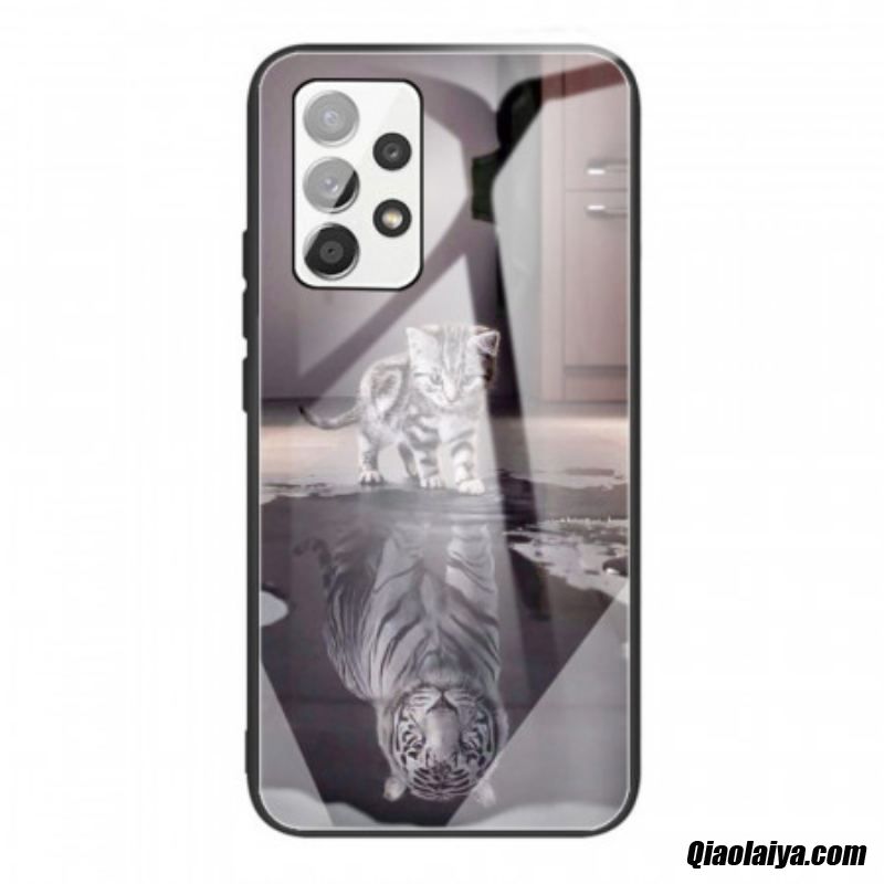 Coque Samsung Galaxy A53 5g Verre Trempé Ernest Le Tigre