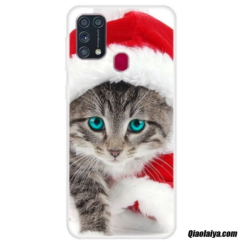 Coque Samsung Galaxy M31 Chat De Noël